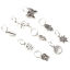 Picture of Zinc Based Alloy Hair Braiding Dreadlock Beads Butterfly Animal Shell Antique Silver Color 4.5x1.6cm - 2.7x1.4cm, 1 Set ( 10 PCs/Set)