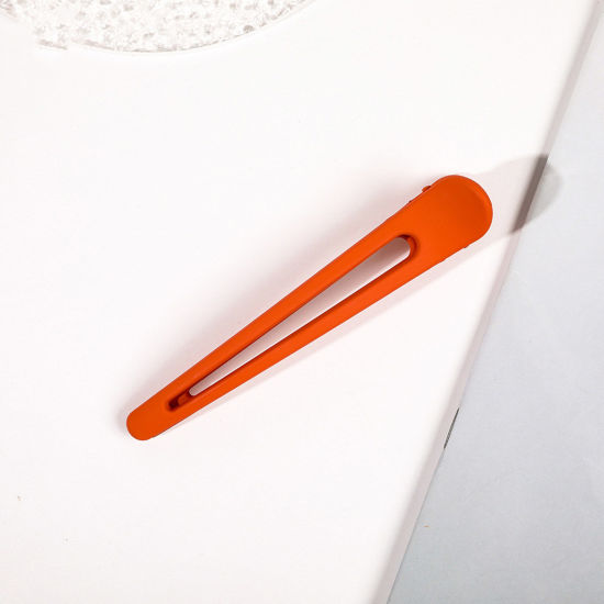 Bild von Harz Einfach Haarklammer Orange 11.8cm x 2cm, 1 Stück