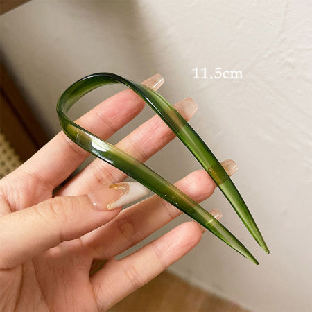 Picture of Acrylic Retro Hairpins Multicolor U-shaped