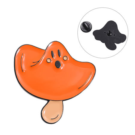 Imagen de 1 Unidad Lindo Pin Broches Seta Halloween Fantasma Esmalte 3cm x 3cm