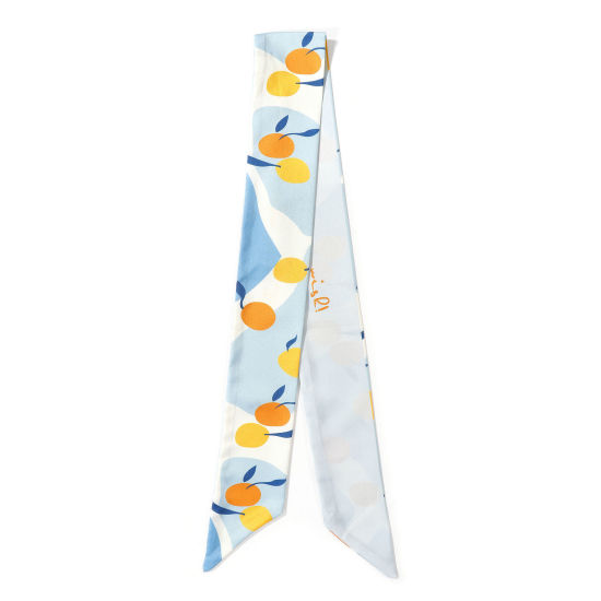 2 本 テリレン 多機能スキニースカーフ 多色 楕円形 98cm x 6cm、 の画像