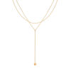 Picture of 1 Piece Vacuum Plating Simple & Casual Stylish 18K Real Gold Plated 304 Stainless Steel Link Cable Chain Tassel Multilayer Layered Necklace For Women 37cm(14 5/8") long