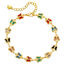 Picture of Eco-friendly Exquisite Stylish 18K Real Gold Plated Brass & Cubic Zirconia Butterfly Animal Bracelets For Women 17cm(6 6/8") long, 1 Piece
