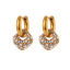 Bild von 1 Paar Vakuumbeschichtung Elegant Stilvoll 18K Echtgold plattiert 304 Edelstahl Quadrat Imitat Perle Ohrring Für Frauen 2,8cm x 1,6cm