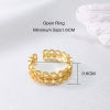 Picture of Eco-friendly Simple & Casual Ins Style 18K Gold Plated Brass Open Lace Hollow Rings For Women Mother's Day 16mm(US size 5.25), 1 Piece