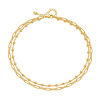 Imagen de Enchapado al Vacío Ecológico Elegante Sencillo 18K Oro Real Chapado Latón Catena di Fermagli Collar Múltiples Capas Para Mujeres Fiesta 38cm-43cm longitud, 1 Unidad