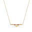 Immagine di Placcatura Sottovuoto Ecologica Semplice & Casual Elegante 14k Vero Oro Placcato 304 Acciaio Inossidabile & Zircone Cubico Cavo Catena Cuore Collana con Ciondolo Per Donne 40cm Lunghezza, 1 Pz