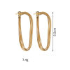 Picture of Eco-friendly Vacuum Plating Simple & Casual Stylish 14K Gold Plated 304 Stainless Steel Tassel Streak Earrings For Women Party 5.5cm, 1 Pair