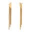 Immagine di 1 Paio Placcatura Sottovuoto Ecologica Semplice & Casual Elegante 18K Vero Oro Placcato 304 Acciaio Inossidabile Nappine Nappa Orecchini Per Donne Festa 8.2cm