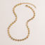 Picture of 1 Piece Vacuum Plating Natural Pastoral Boho Chic Bohemia 18K Gold Plated 304 Stainless Steel Flower Chain Necklace Sun Enamel Choker Necklace For Women Party 35cm(13 6/8") long
