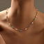 Image de 1 Pièce Respectueux de la Nature Baroque Colliers Chaîne à Maillons Faite à la Main Élégant en Laiton Plaqué Or Véritable 18K Baroque Imitation Perles Pour Femmes Fête 39cm long