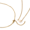 Picture of 1 Piece Eco-friendly PVD Vacuum Plating Dainty Stylish Gold Plated Peachy Beige 304 Stainless Steel & Natural Pearl Link Cable Chain Baroque Pendant Charm Necklace For Women Gift 47cm(18.5") + 5cm(2") long