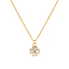 Imagen de 1 Unidad Recubrimiento al Vacío PVD Ecológico Exquisito Elegante 18K Oro Real Chapado Transparente 304 Acero Inoxidable & Circón Artificial Cadenas de Curb Trébol de cuatro hojas Collar con Colgante Para Mujeres Regalo 45cm + 5cm longitud