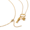Picture of 1 Piece Eco-friendly Vacuum Plating Exquisite Ocean Jewelry Gold Plated Peachy Beige 304 Stainless Steel & Natural Pearl Link Cable Chain Tortoise Animal Fish Can Open Pendant Charm Necklace For Women Gift 48cm(18.9") + 5cm(2") long