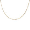 Imagen de 1 Unidad 18K Oro Real Chapado Catena di Fermagli Collares, 304 Acero Inoxidable 42cm + 5cm, Tamaño de la cadena: 3mm, Unisexo, Minimalista Regalo, Recubrimiento al Vacío PVD Ecológico