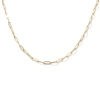 Picture of 1 Piece Eco-friendly PVD Vacuum Plating Minimalist 18K Gold Plated 304 Stainless Steel Paperclip Link Chain Necklace Unisex 60cm(23.6") long, Chain Size: 3mm