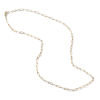 Picture of 1 Piece Eco-friendly PVD Vacuum Plating Minimalist 18K Gold Plated 304 Stainless Steel Paperclip Link Chain Necklace Unisex 60cm(23.6") long, Chain Size: 3mm
