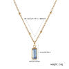 Picture of 1 Piece Eco-friendly PVD Vacuum Plating Minimalist 18K Gold Plated 304 Stainless Steel Paperclip Link Chain Necklace Unisex 60cm(23.6") long, Chain Size: 3mm