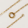 Imagen de 1 Unidad 18K Oro Real Chapado Catena di Fermagli Collares, 304 Acero Inoxidable 45cm, Tamaño de la cadena: 3mm, Para Mujeres, Con Cierre De Resorte, Minimalista Regalo, Recubrimiento al Vacío PVD Ecológico