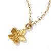 Imagen de 18K Oro Real Chapado Catena di Fermagli Flor Collar con Colgante, 304 Acero Inoxidable 45cm, Para Mujeres, Exquisito Regalo, Recubrimiento al Vacío PVD Ecológico, 1 Unidad