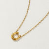Picture of 18K Real Gold Plated Link Cable Chain Luck Horseshoe Pendant Charm Necklace, 304 Stainless Steel 45cm(17.7") + 5cm(2"), Unisex, Exquisite West Cowboy Gift, Eco-friendly PVD Vacuum Plating, 1 Piece