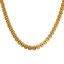 Picture of 1 Piece 18K Real Gold Plated Textured Chain Necklace, 304 Stainless Steel 40cm(15.7") + 5cm(2"), Chain Size: 5mm, Unisex, Minimalist Exquisite Gift, Eco-friendly PVD Vacuum Plating