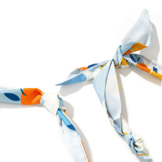 Bild von 18K Echtgold plattiert Erdbeeren Anhänger Charm Schal Kette, 304 Edelstahl & Polyester 80cm, Für Frauen, Bunt Elegant Pastoraler Stil Geschenk, Umweltfreundliche PVD-Vakuumbeschichtung, 1 Strang