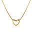 Show details for 18K Real Gold Plated Square Snake Chain Heart Pendant Charm Necklace, 304 Stainless Steel 45cm(17.7"), For Women, Valentine's Day Exquisite Gift, Eco-friendly PVD Vacuum Plating, 1 Piece Picture of 18K Real Gold Plated Square Snake Chain Heart Pendant Charm Necklace, 304 Stainless Steel 45cm(17.7"), For Women, Valentine's Day Exquisite Gift, Eco-friendly PVD Vacuum Plating, 1 Piece