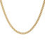 Show details for 1 Piece 18K Real Gold Plated Curb Link Chain Necklace, 304 Stainless Steel 45cm(17.7") + 5cm(2"), Chain Size: 3mm, For Women, Minimalist Exquisite Gift, Eco-friendly PVD Vacuum Plating Picture of 1 Piece 18K Real Gold Plated Curb Link Chain Necklace, 304 Stainless Steel 45cm(17.7") + 5cm(2"), Chain Size: 3mm, For Women, Minimalist Exquisite Gift, Eco-friendly PVD Vacuum Plating