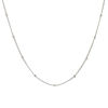 Изображение 2 ШТ Серебряный Тон Снаряженные Цепи Ожерелья, 304 Нержавеющая Сталь 45см + 5см, Размер цепи: 1мм, Для женщин, Минималистский Изысканный подарок, Экологичный