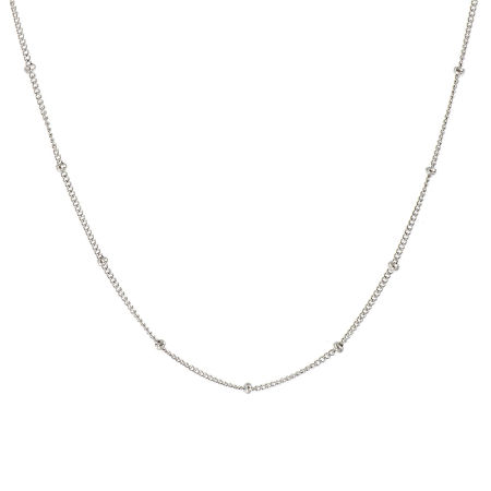 2 ШТ Серебряный Тон Снаряженные Цепи Ожерелья, 304 Нержавеющая Сталь 45см + 5см, Размер цепи: 1мм, Для женщин, Минималистский Изысканный подарок, Экологичный