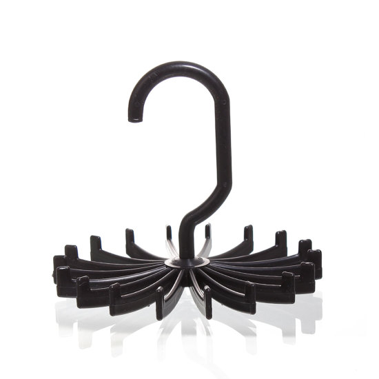 Изображение Shawls Necktie Scarf Organizer Rotating Neck Holds Adjustable Tie Rack Hanger 1 PC