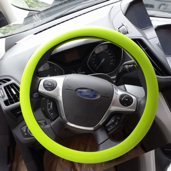 Изображение New Car Silicone Steering Wheel Cover Universal Silicone Steering Wheel Cover for All Cars colorful