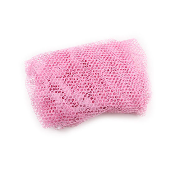 Image de 1 Pièce Hamac en Filet de Rangement pour Jouets d'Enfants en Polyester Rose 130cm x 90cm