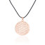 Picture of Zinc Based Alloy Flower Of Life Necklace Rose Gold Round 48cm(18 7/8") long, 1 Piece