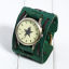 Image de 1 Pièce Montres à Quartz en Cuir Réel Bronze Antique Vert Pentacle Réglable 24.5cm long