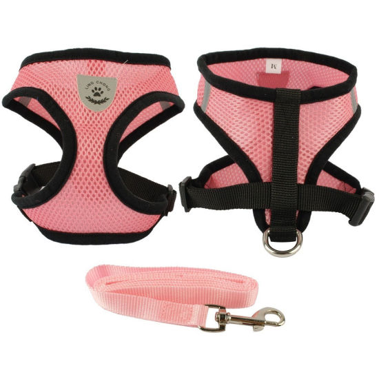 Picture of Pet Vest Chest Strap Traction Rope Leash Harness Red Size S, 1 Set