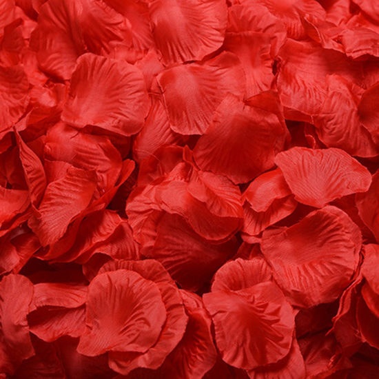 Picture of Nonwovens Artificial Flower Red Petaline 5cm x5cm(2" x2") - 4.4cm x4.3cm(1 6/8" x1 6/8"), 10 Packets ( 100 PCs/Packet)