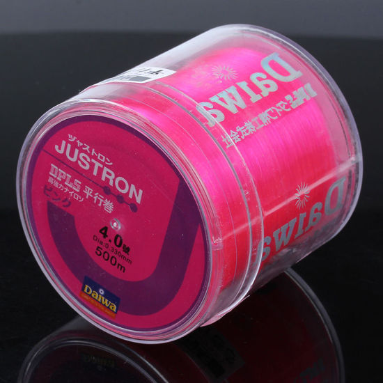 Image de Fil de Pêche en Nylon Rose Fluorescent 0.33mm, 1 Pièce (env. 500 M/Pièce)