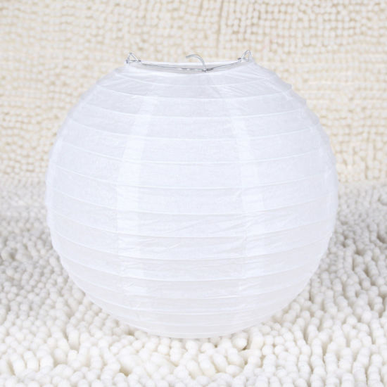 Изображение Paper Home Decoration Lantern White 40cm(15 6/8") Dia., 1 Piece