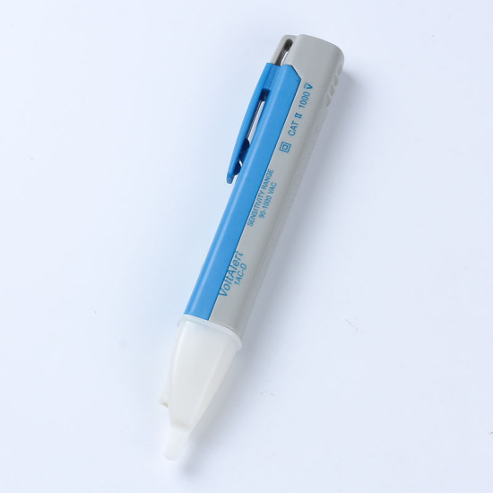 Picture of Plastic Voltage Electricity Tester Pen Blue Gray 15.3cm(6") x 2.5cm(1"), 1 Piece
