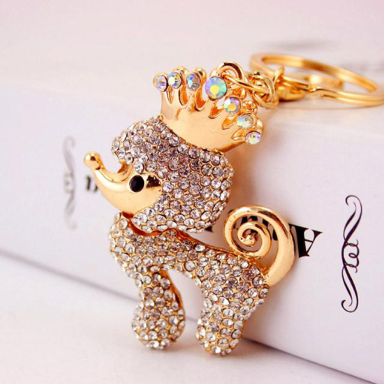 Picture of Automobile Accessories Gold Plated Dog Animal Crown 1 Piece