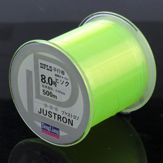 Image de Fil de Pêche en Nylon Jaune Fluorescent 0.47mm, 1 Pièce (env. 500 M/Pièce)