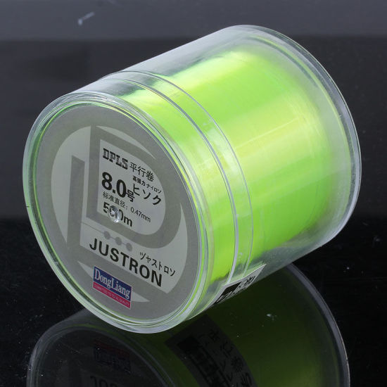 Image de Fil de Pêche en Nylon Jaune Fluorescent 0.47mm, 1 Pièce (env. 500 M/Pièce)