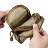 Picture of Gray - Oxford Fabric Camouflage Rectangle Oxford Belt Bag 17.5cm x11.5cm(6 7/8" x4 4/8"), 1 Piece