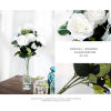 Picture of Faux Silk Artificial Flower Rose Flower White 45cm, 1 Piece