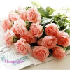 Picture of Faux Silk Artificial Flower Rose Flower White 45cm, 1 Piece