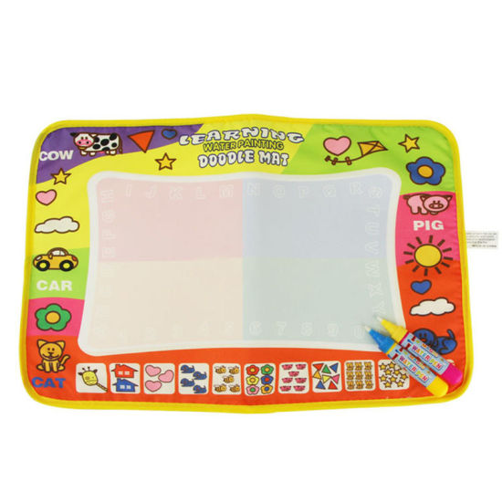 Picture of Nylon Stationery Learning Water Painting Doodle Mat Multicolor 45cm(17 6/8") x 30cm(11 6/8") , 1 Piece (Include Two Water Writing Pens)