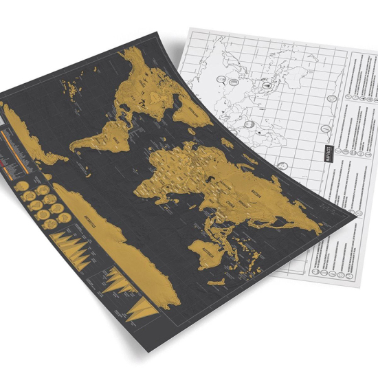 Picture of Paper Stationery World Map Multicolor 42.5cm(16 6/8") x 30cm(11 6/8"), 1 Piece