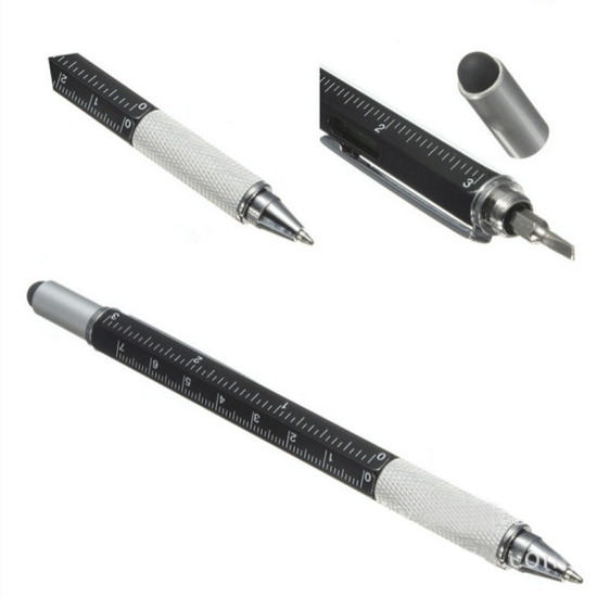 Bild von ABS Plastik Kugelschreiber Schreibwaren Schraubendreher Schwarz, 1 Stück